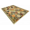 Etniczny kilim szary z Afganistanu dzieło Chobi nomadyczny 250x350cm