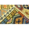 Etniczny kilim szary z Afganistanu dzieło Chobi nomadyczny 250x350cm