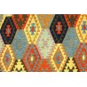 Etniczny kilim szary z Afganistanu dzieło Chobi nomadyczny 250x350cm
