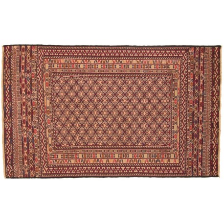 Wysokiej jakości dywan kilim Muszwani Afganistan 120x200cm 100% wełna gobelin