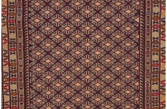 Etniczny kilim Muszwani gobelin haftowany dzieło sztuki 120x200cm