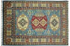 Królewski dywan Kazak gęsto tkany piękny 100% wełna ręcznie tkany z Afganistanu ekskluzywny 150x230cm