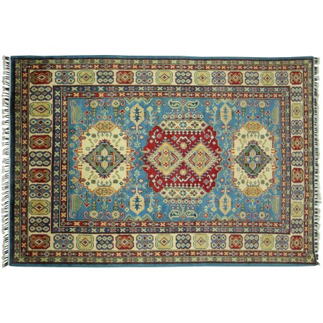 Królewski dywan Kazak gęsto tkany piękny 100% wełna ręcznie tkany z Afganistanu ekskluzywny 150x230cm