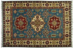 Klasyczny dywan Kazak gęsto tkany piękny 100% wełna ręcznie tkany z Afganistanu ekskluzywny 150x230cm