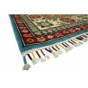 Królewska niebieski dywan Kazak tkany ręcznie przez Nomadów 170x220cm