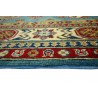 Królewska niebieski dywan Kazak tkany ręcznie przez Nomadów 170x220cm