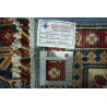 Królewska niebieski dywan Kazak tkany ręcznie przez Nomadów 170x220cm