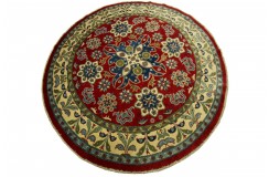 Królewski dywan Kazak gęsto tkany piękny 100% wełna ręcznie tkany z Afganistanu ekskluzywny okrągły ok 2x2m