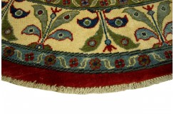 Królewska czerwień dywan Kazak tkany ręcznie przez Nomadów okrąg 180x180