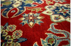 Królewska czerwień dywan Kazak tkany ręcznie przez Nomadów okrąg 180x180