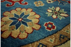 Królewska czerwień dywan Kazak tkany ręcznie przez Nomadów okrąg 150x150