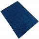 Gładki 100% wełniany dywan Gabbeh Handloom nieieski 120x180cm bez wzorów