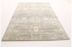Jedwabny / wełniany dywan z Nepalu 200x30cm w stylu vintage