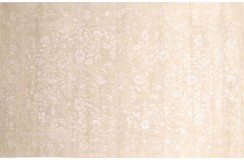 Jasny dywan kwiatowy dywan vintage z wełny owczej i jedwabiu ok 200x300cm Tabris Vintage z Indii