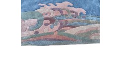 Kolorowy niezwykły dywan ręcznie tkany 250x350cm nepal premium indie