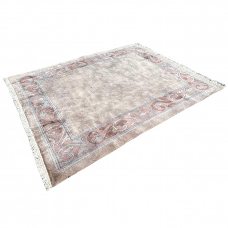 Beżowy elegancki dywan ręcznie tkany oryginalny Nepal Orginal Indie 250x300cm 100% wełna