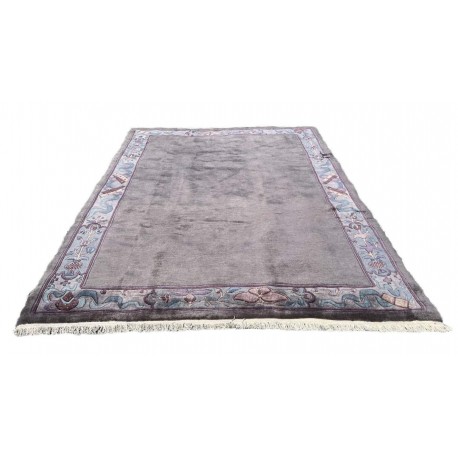 Brązowo-szary elegancki dywan ręcznie tkany oryginalny Nepal Himalaya premium Indie 250x350cm 100% wełna wart 21 620zł