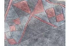 Szary elegancki dywan ręcznie tkany oryginalny Nepal Himalaya premium Indie 250x350cm 100% wełna wart 21 620zł