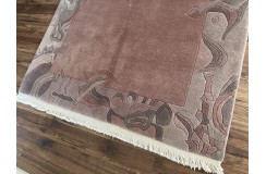 Pastelowy niezwykły dywan ręcznie tkany 140x200cm nepal premium indie