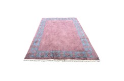 Fioletowy elegancki dywan ręcznie tkany oryginalny Nepal Original Indie 200x300cm 100% wełna