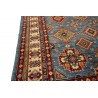 Królewska niebieski dywan Kazak tkany ręcznie przez Nomadów 150x200cm