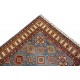 Elegancki dywan Kazak gęsto tkany piękny 100% wełna ręcznie tkany z Afganistanu ekskluzywny niebieski 150x200cm