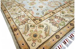 Królewska zielony dywan Kazak tkany ręcznie przez Nomadów 140x200cm