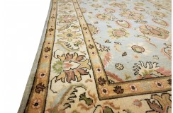 Królewska zielony dywan Kazak tkany ręcznie przez Nomadów 140x200cm