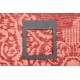 Ekskluzywny dywan jedwabny z Nepalu deseń abstrakcyjny vintage 240x320cm luksus jedwab z bananowca czerwień