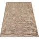 Beż brąz dywan kilim art deco 200x250cm z Afganistanu Chobi Old Style 100% wełna dwustronny vintage nomadyczny