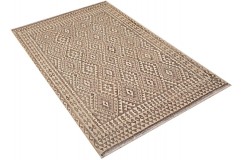 Etniczny kilim szary z Afganistanu dzieło Chobi nomadyczny 200x250cm