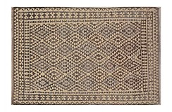 Beż brąz dywan kilim art deco 180x270cm z Afganistanu Chobi Old Style 100% wełna dwustronny vintage nomadyczny