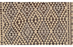 Etniczny kilim szary z Afganistanu dzieło Chobi nomadyczny 180x270cm