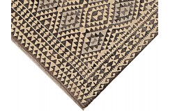 Etniczny kilim szary z Afganistanu dzieło Chobi nomadyczny 180x270cm