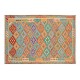 Kolorowy dywan kilim Waziri 170x240cm z Afganistanu 100% wełna dwustronny rustykalny