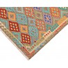Etniczny kilim szary z Afganistanu dzieło Waziri nomadyczny 170x250cm
