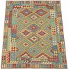 Etniczny kilim szary z Afganistanu dzieło Waziri nomadyczny 180x240cm