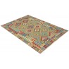 Etniczny kilim szary z Afganistanu dzieło Waziri nomadyczny 180x240cm