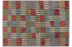 Kolorowy dywan kilim Waziri 170x250cm z Afganistanu 100% wełna dwustronny rustykalny