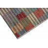 Etniczny kilim szary z Afganistanu dzieło Waziri nomadyczny 170x250cm