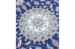 Ręcznie tkany dywan Nain 12lah kashmar z Iranu 200x300cm niebieski