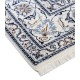 Nain 12lah Kashmar gęsto ręcznie tkany dywan z Iranu wełna + jedwab ok 200x200cm zielony majestatyczny kwadratowy