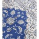 Nain 12lah Kashmiri gęsto ręcznie tkany dywan z Iranu wełna + jedwab ok 200x250cm niebieski majestatyczny