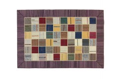 Dywan Kilim podszywany Vintage Patchwork, kolorowy 160x240cm Iran