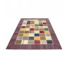 Vintage perski dywan patchwork z wełny 160x240cm ręczny kilim