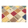 Vintage perski dywan patchwork z wełny 160x240cm ręczny kilim