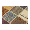 Vintage perski dywan patchwork z wełny 160x240cm ręczny kilim