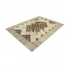 Vintage perski dywan patchwork z wełny 170x240cm ręczny kilim