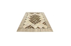 Vintage perski dywan patchwork z wełny 170x240cm ręczny kilim