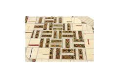 Vintage perski dywan patchwork z wełny 170x240cm ręczny kilim